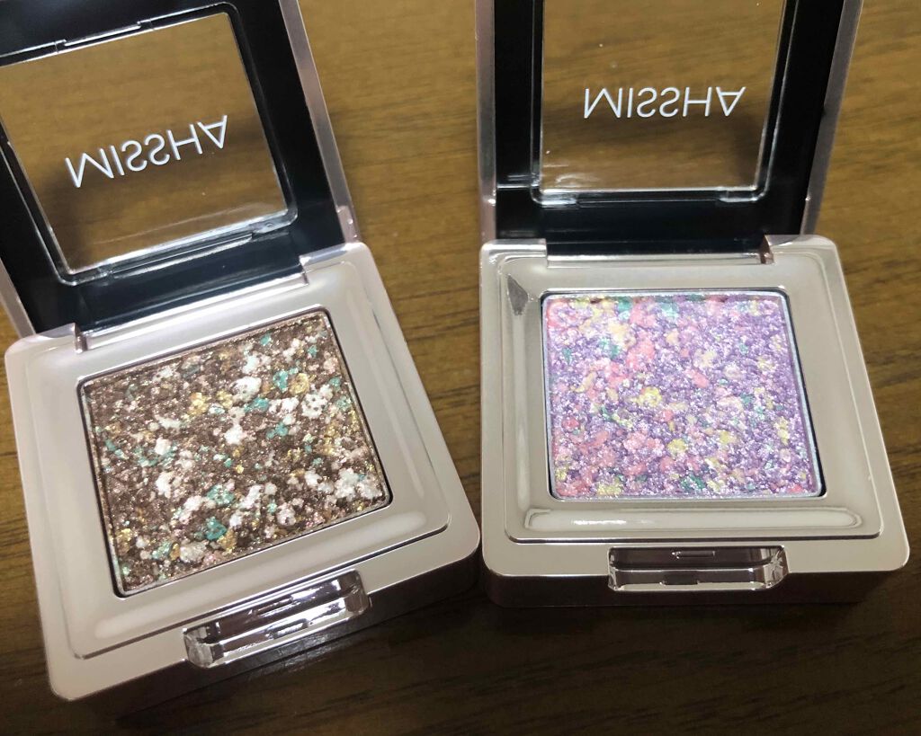 グリッタープリズム シャドウ/MISSHA/グリッターを使ったクチコミ（2枚目）