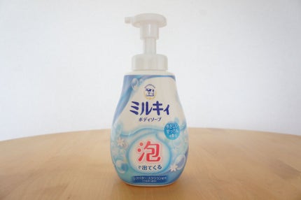 泡で出てくる ミルキィボディソープ やさしいせっけんの香り/ミルキィ/ボディソープを使ったクチコミ(1枚目)