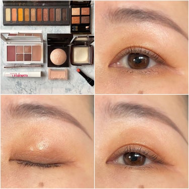 Melt Cosmetics rust paletteのクチコミ「#今日のメイク　という名の何日か前のメイク。

『昼間は半袖でもいい🌞』なんて天気予報で。

.....」（1枚目）