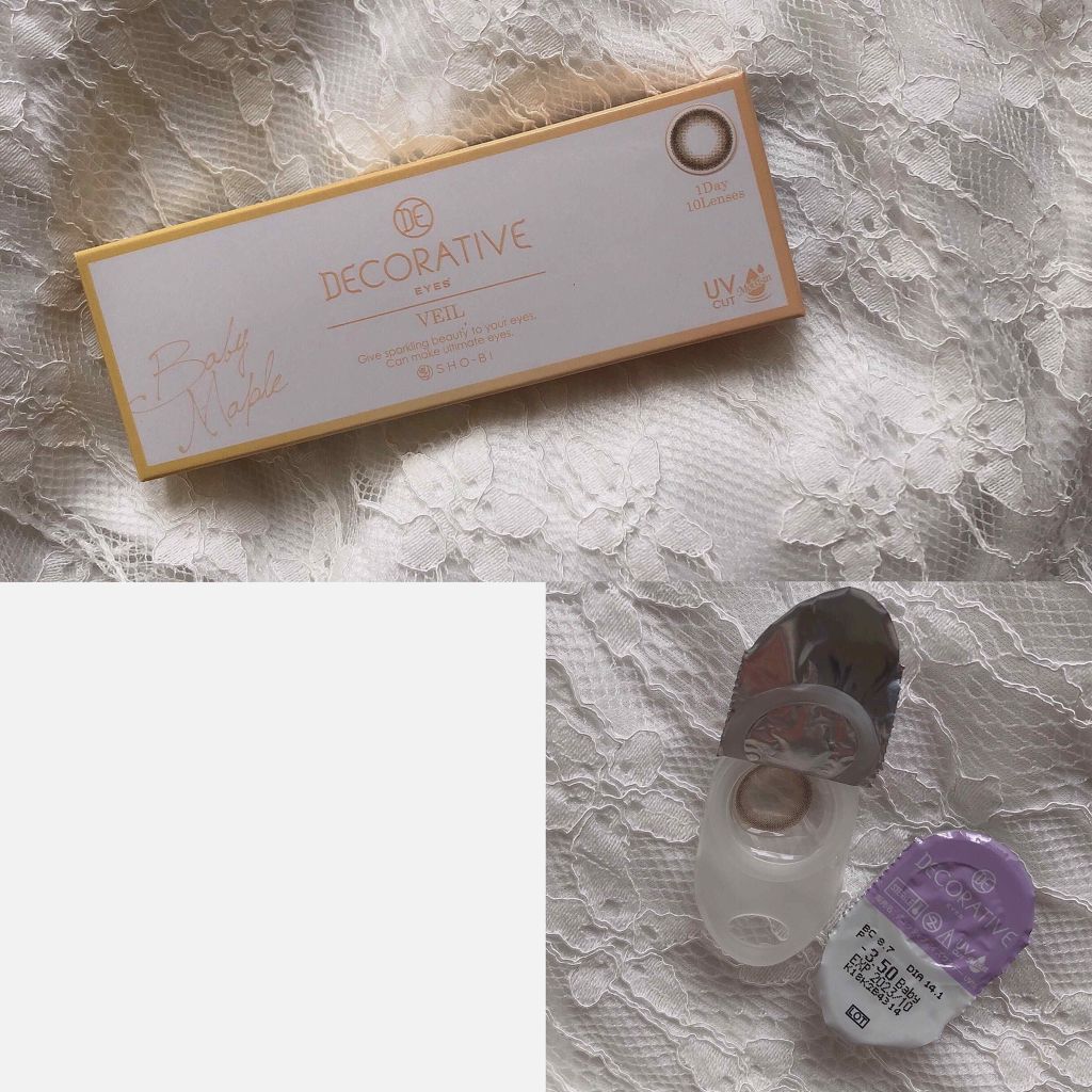 デコラティブアイズ ヴェール/Decorative Eyes/カラーコンタクトレンズを使ったクチコミ（3枚目）