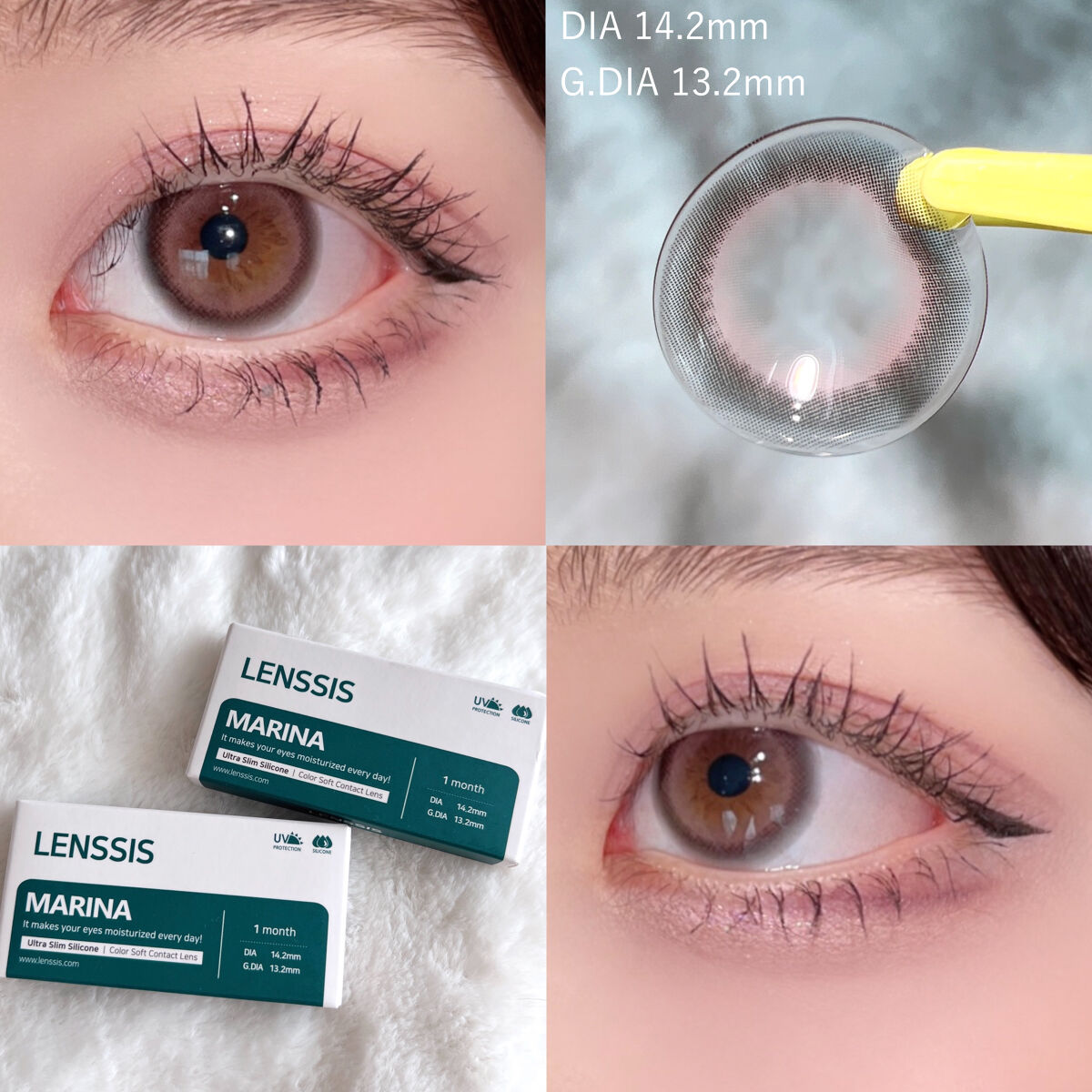マリナシリーズ	/LENSSIS/カラーコンタクトレンズを使ったクチコミ（2枚目）