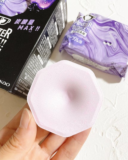 バブ モンスターバブルMEGA級 マーブル泡 ラベンダーカクテルの香り/バブ/炭酸系入浴剤を使ったクチコミ(4枚目)