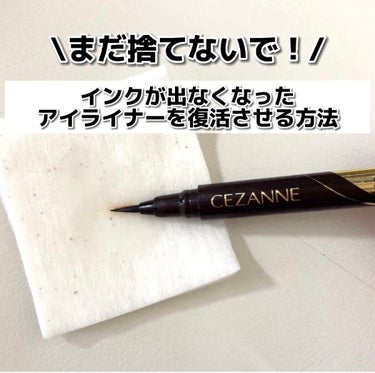 極細アイライナーEX/CEZANNE/リキッドアイライナーを使ったクチコミ（1枚目）