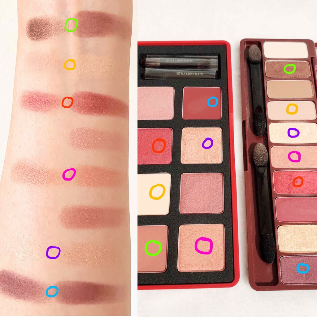 ガナッシュ アンド プラリネ アイパレット/shu uemura/アイシャドウパレットを使ったクチコミ(3枚目)