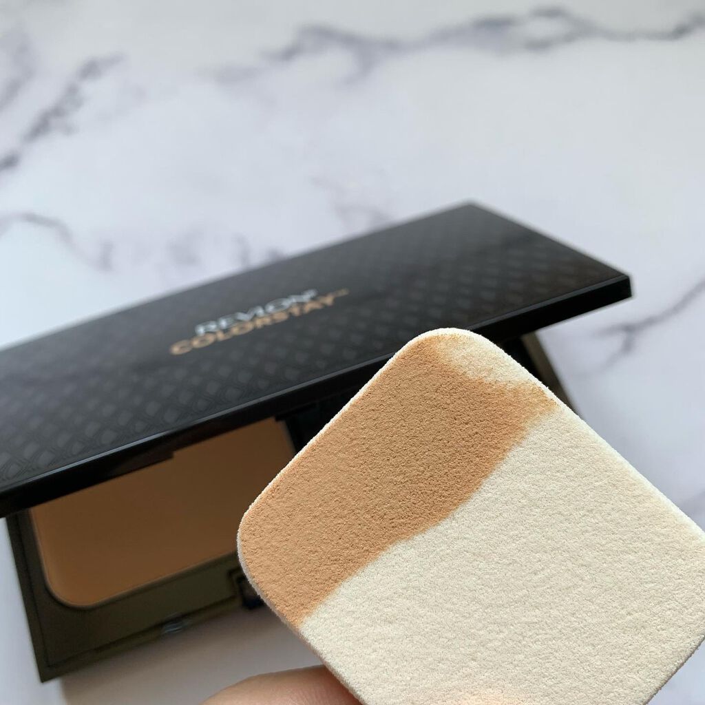 カラーステイ ロングウェア UV パウダー ファンデーション/REVLON/パウダーファンデーションを使ったクチコミ(4枚目)