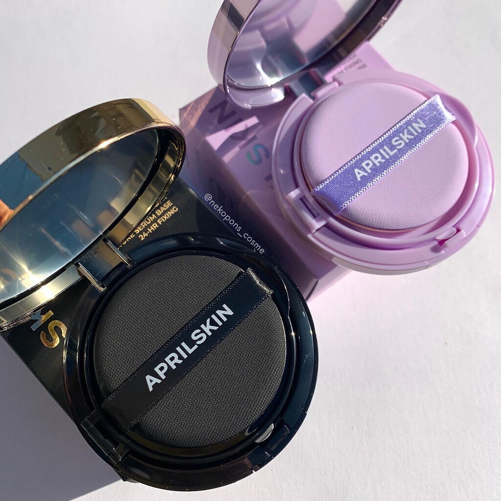 ウルトラスリムクッション＋レフィルセット 21号ライトベージュ/APRILSKIN/クッションファンデーションを使ったクチコミ（2枚目）