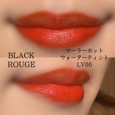 マーラーホットウォーターティント/BLACK ROUGE/口紅を使ったクチコミ（3枚目）