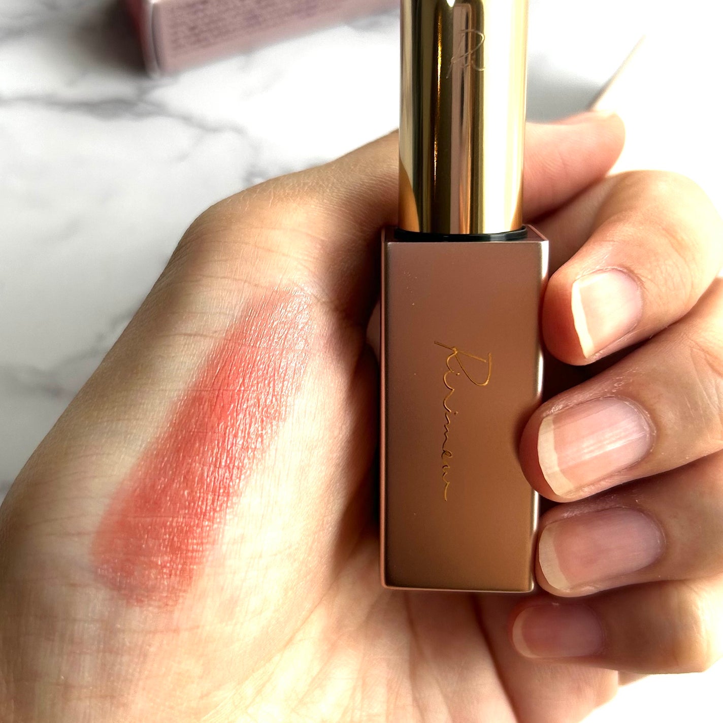 リリミュウ バタールージュ/Ririmew/口紅を使ったクチコミ(3枚目)