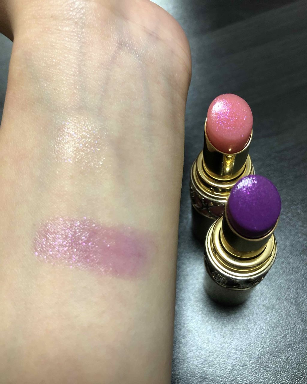 ルージュ ヴォリュプテ シャイン/YVES SAINT LAURENT BEAUTE/口紅を使ったクチコミ(2枚目)