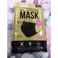 3層構造 不織布マスク FASHION PLEATED MASK BLACK 小さめサイズ