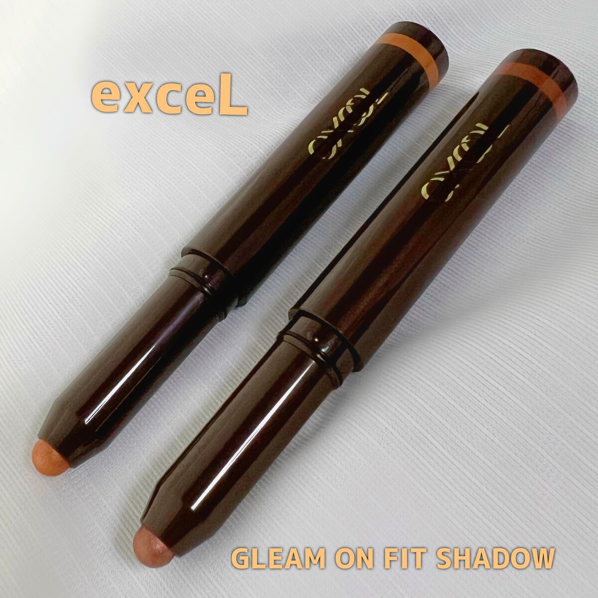 グリームオンフィットシャドウ/excel/スティックアイシャドウを使ったクチコミ（1枚目）