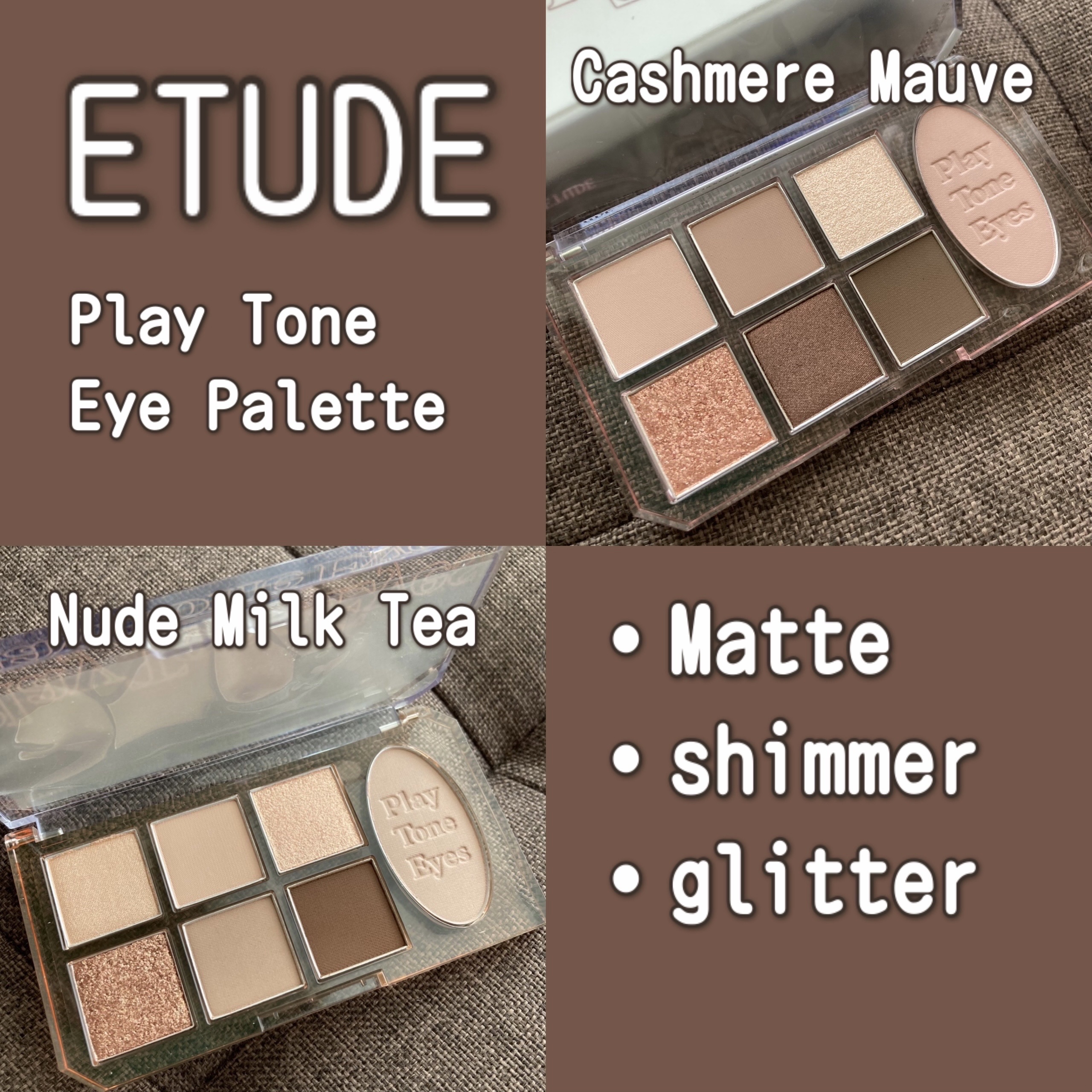 プレイトーンアイパレット/ETUDE/アイシャドウパレットを使ったクチコミ（1枚目）