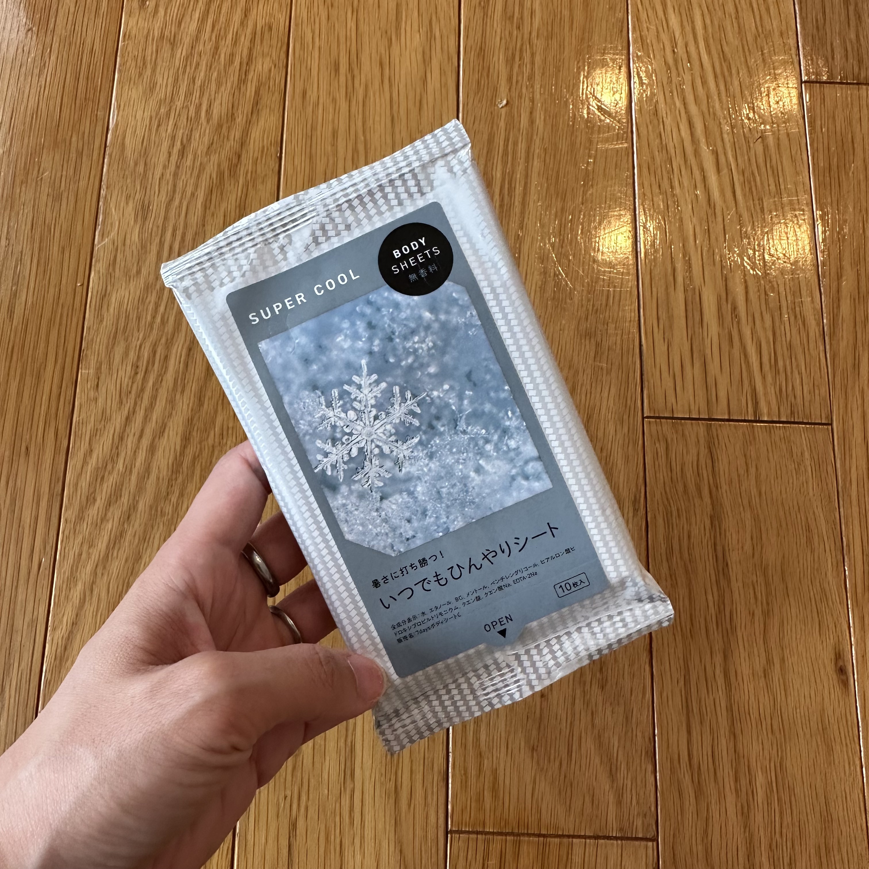 ボディシート　SUPERCOOLいつでもひんやりシート/ニーズ/ボディシートを使ったクチコミ（1枚目）
