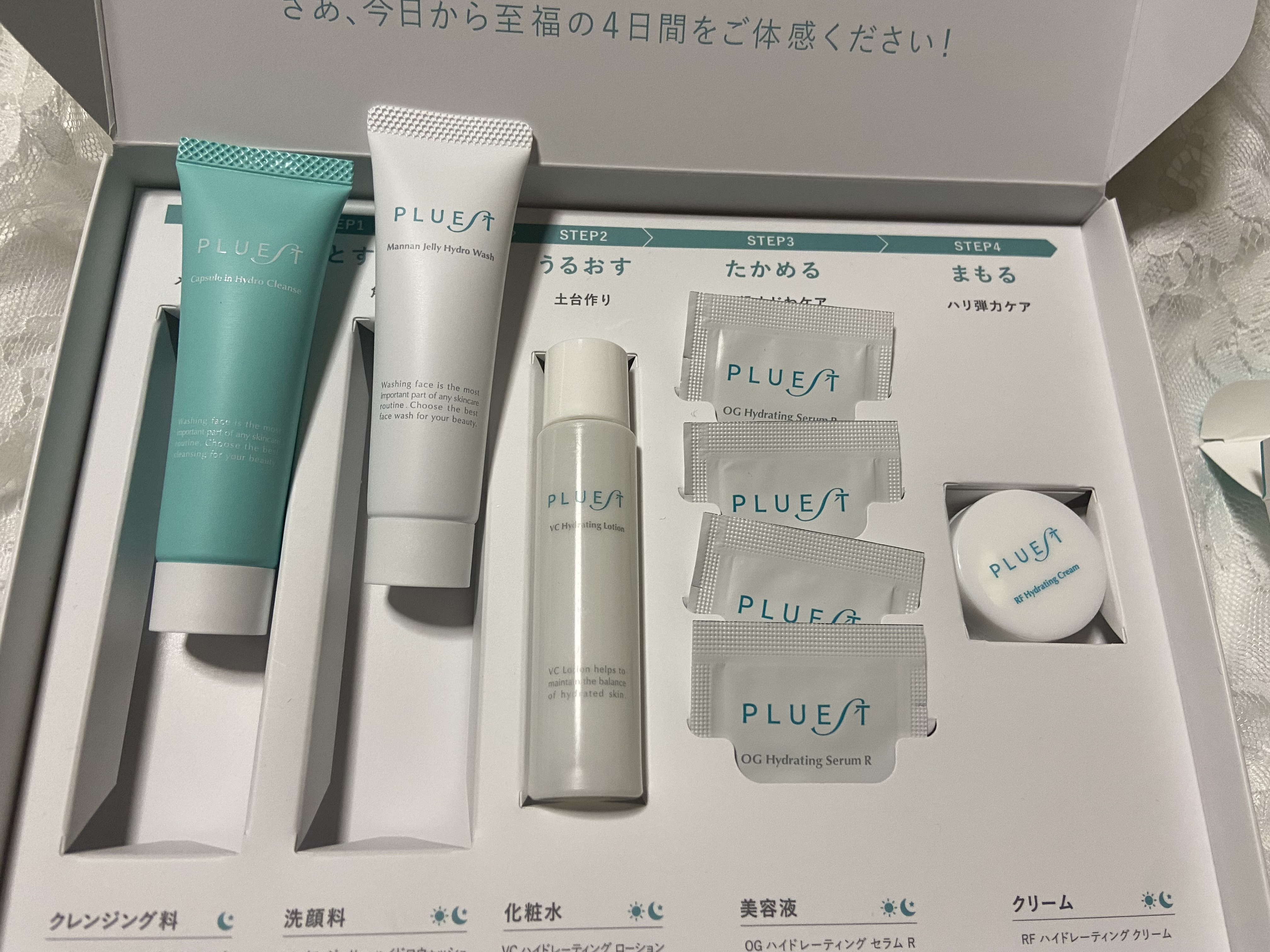 集中トライアル 3点セット/PLUEST/スキンケアキットを使ったクチコミ（2枚目）