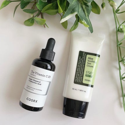 アロエスージングUVクリーム SPF50+ PA+++/COSRX/日焼け止めクリームを使ったクチコミ(1枚目)