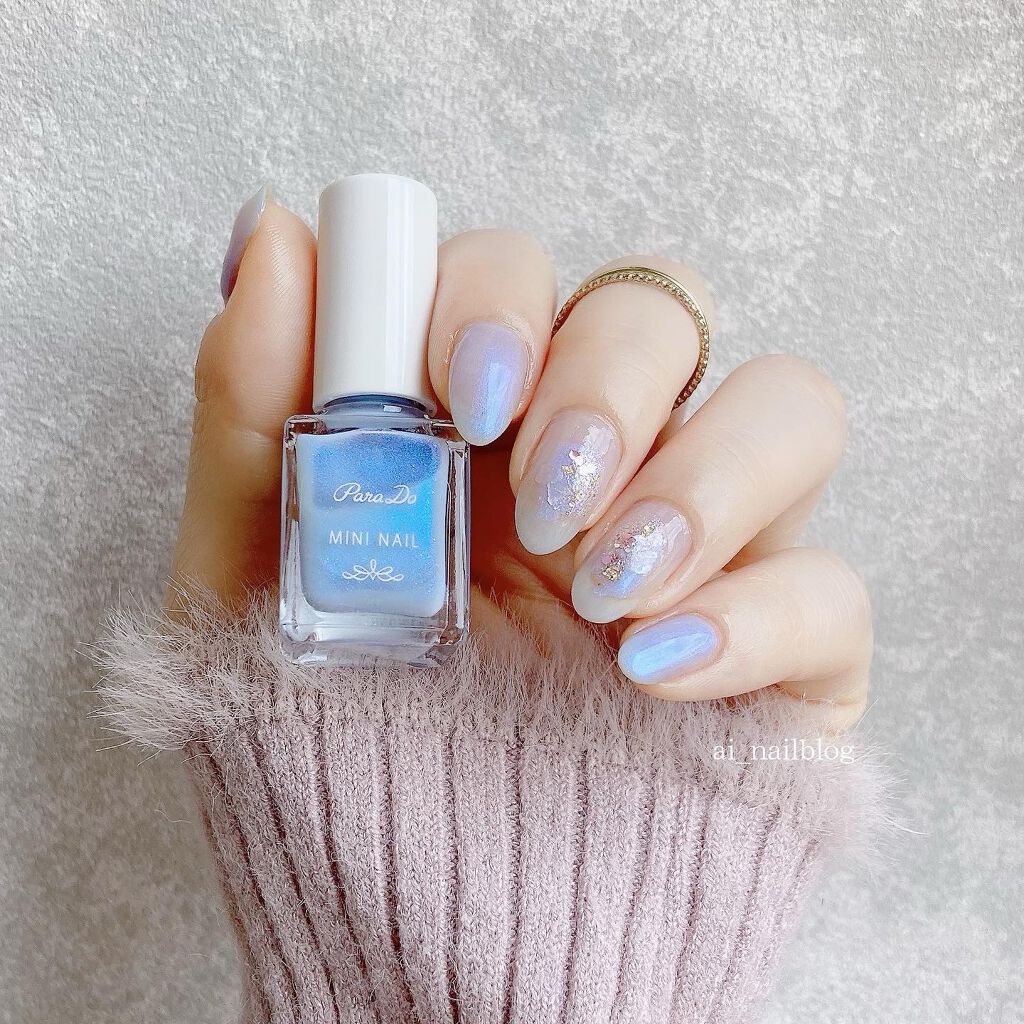 #天然石ネイル,#ブルーネイル,#春ネイル,#塗りかけネイル,#大人ネイル,#セルフネイルのネイルデザイン