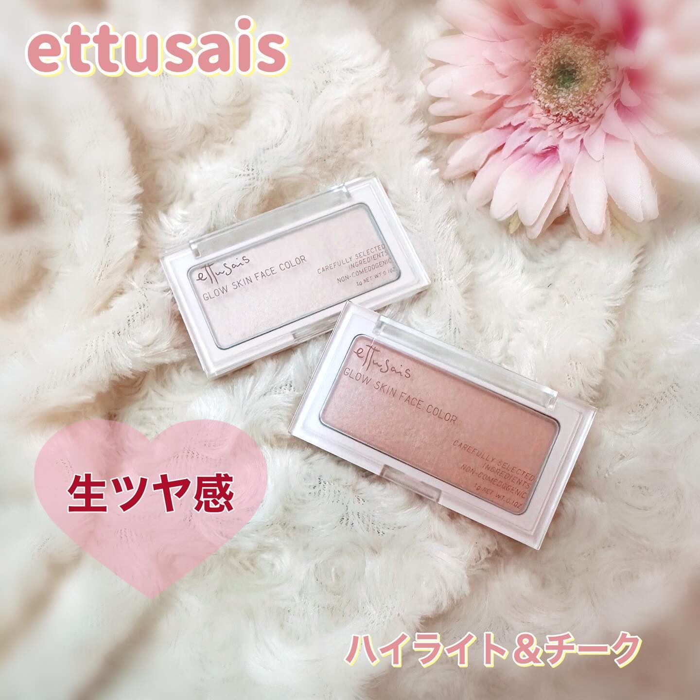 エテュセ グロウスキン フェイスカラー 01 <ハイライター>/ettusais/パウダーハイライトを使ったクチコミ（1枚目）