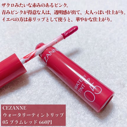 ウォータリーティントリップ/CEZANNE/リップティントを使ったクチコミ(2枚目)