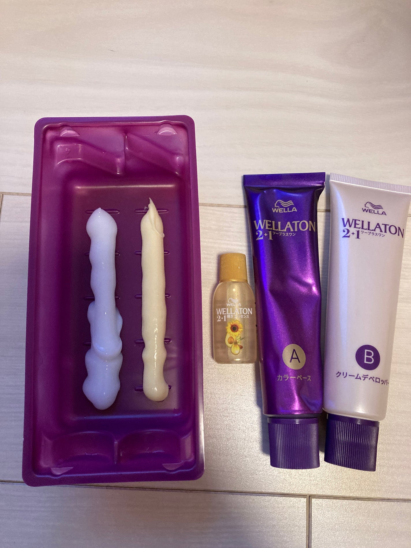 ウエラトーン ツープラスワン クリームタイプ/ウエラ/ヘアカラーを使ったクチコミ(2枚目)