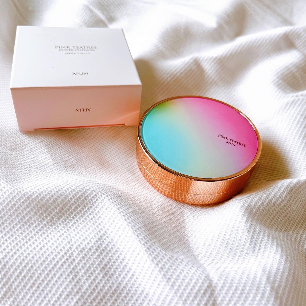 ピンクティーツリーカバークッション/APLIN/クッションファンデーションを使ったクチコミ(1枚目)
