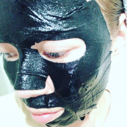 ピュアブラック アクアモイスチャー シートマスク/ALFACE+/シートマスク・パックを使ったクチコミ(2枚目)