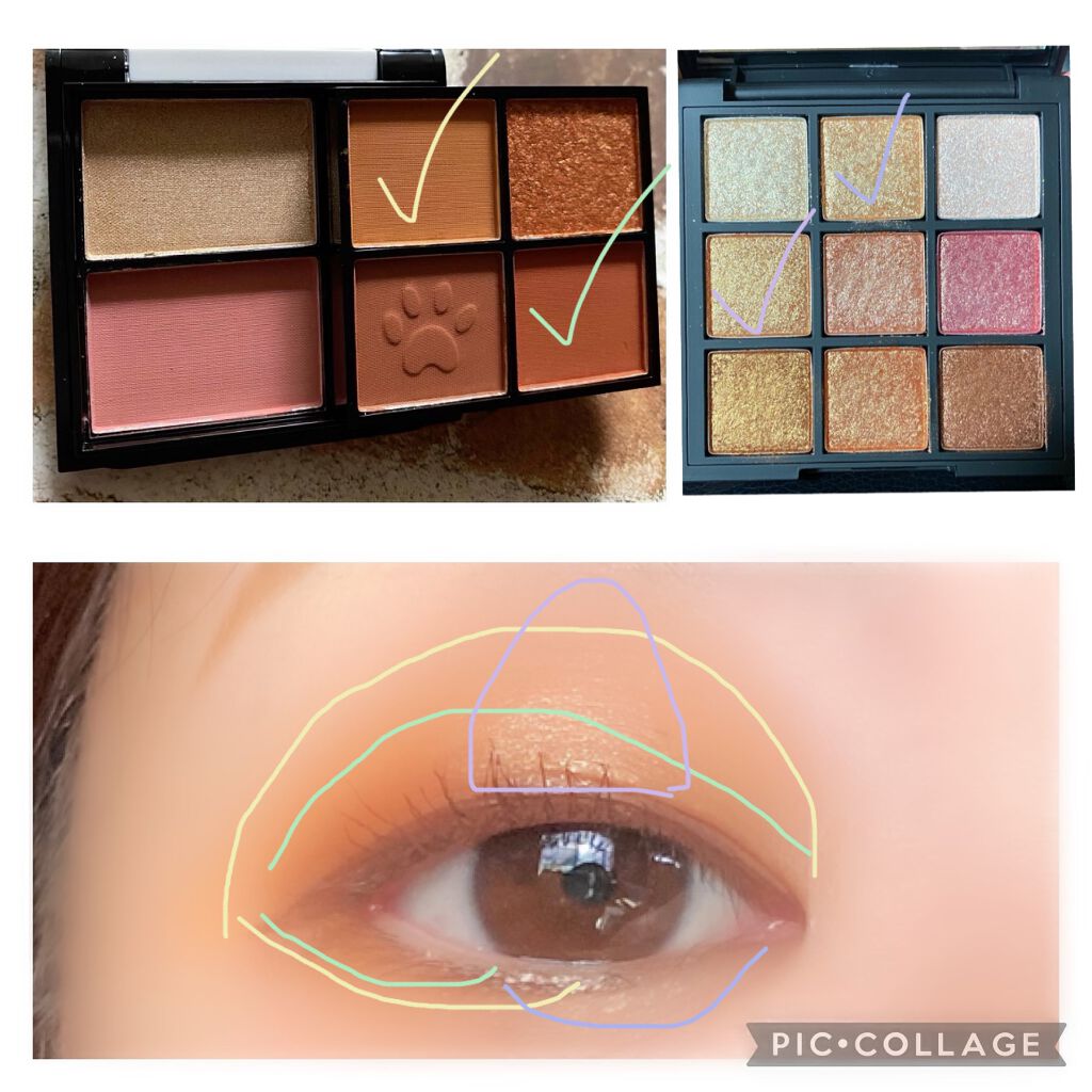 ファンタジーアイシャドウ＋チークコンパクト/PEONYELF/アイシャドウパレットを使ったクチコミ（2枚目）