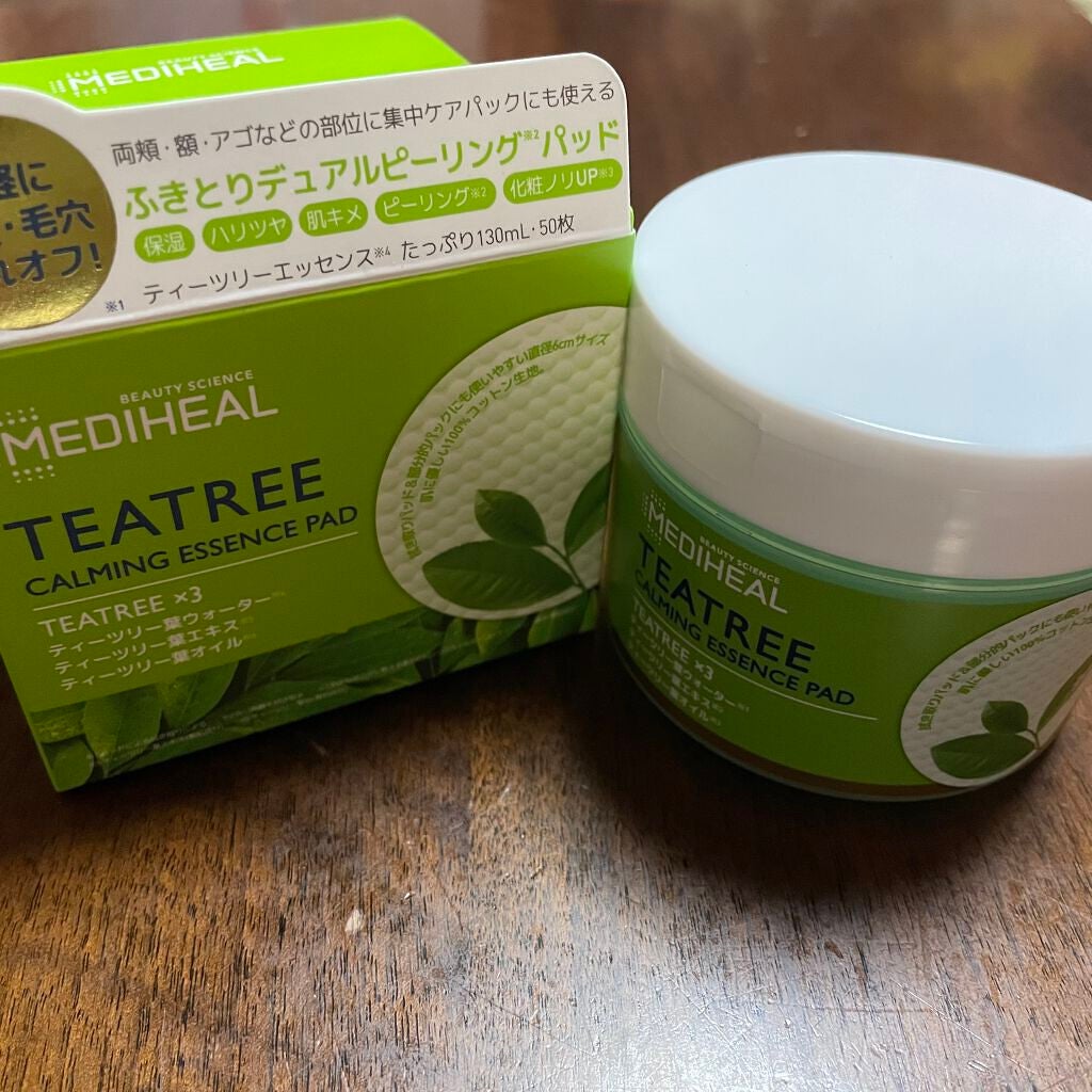 ティーツリーカーミングエッセンスパッド/MEDIHEAL/トナーパッドを使ったクチコミ(1枚目)