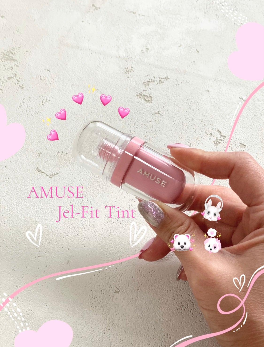 ジェルフィットティント/AMUSE/リップティントを使ったクチコミ(1枚目)