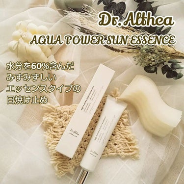 Dr.Althea アクアパワーサンエッセンスのクチコミ「Dr.Althea
『AQUA POWER SUN ESSENCE』
SPF50 / PA++.....」（1枚目）