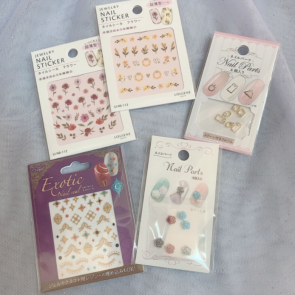 ネイルパーツ/セリア/ネイルチップ・パーツを使ったクチコミ（1枚目）