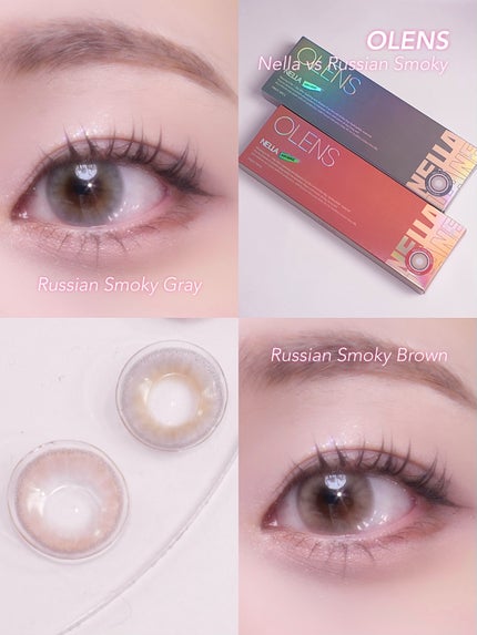 ロシアンスモーキー/OLENS/カラーコンタクトレンズを使ったクチコミ(3枚目)
