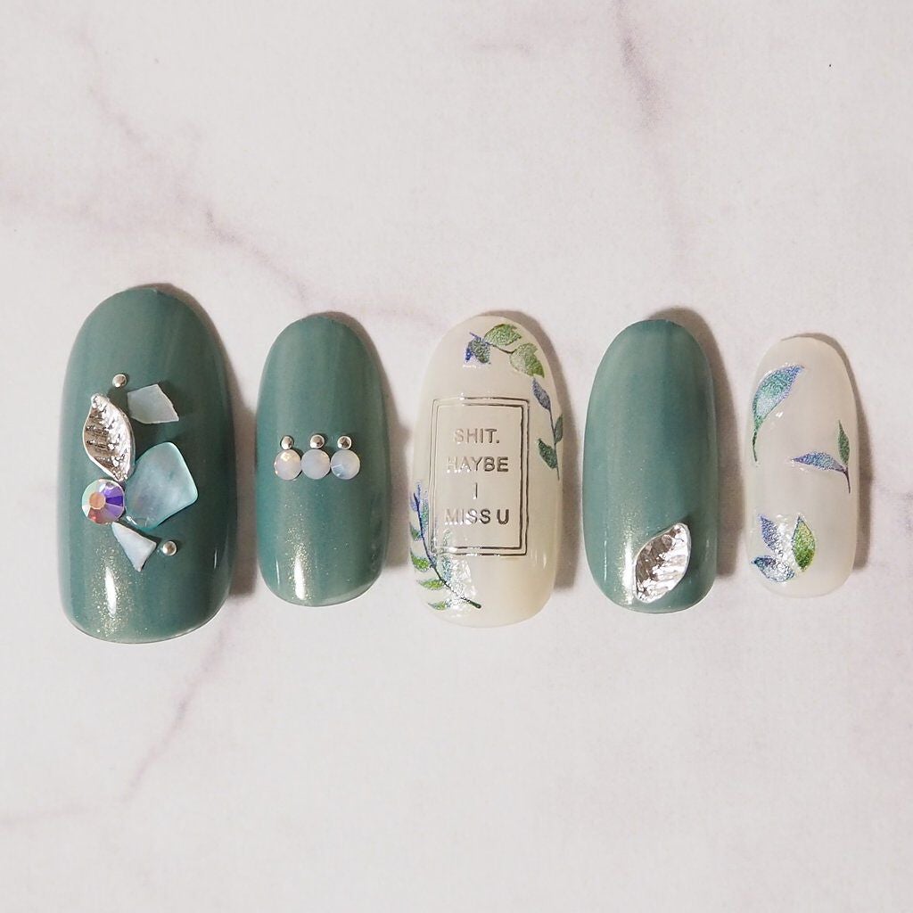 ネイルシール/セリア/ネイルシールを使ったクチコミ(5枚目)