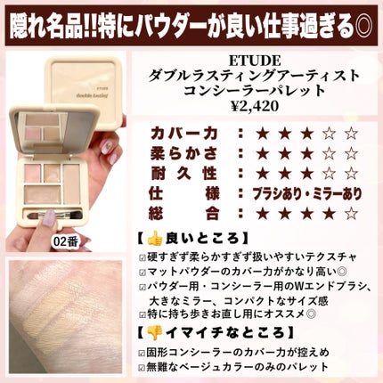 エテュセ スキンフィット カバーコンシーラー/ettusais/クリームコンシーラーを使ったクチコミ(3枚目)