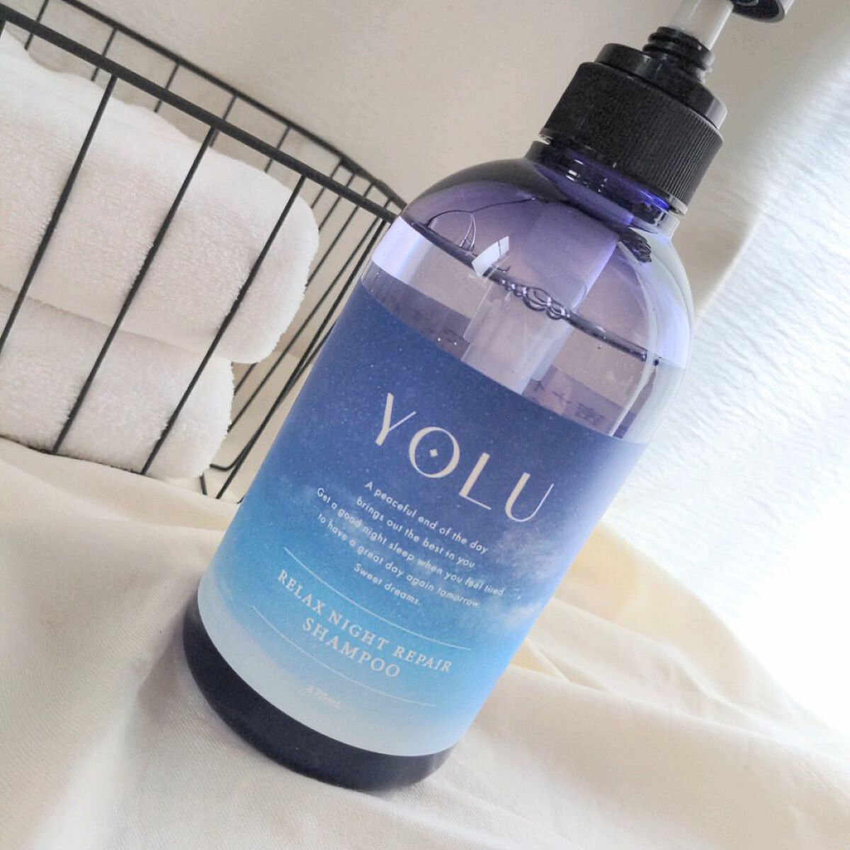 カームナイトリペアシャンプー／トリートメント/YOLU/市販シャンプーを使ったクチコミ（2枚目）