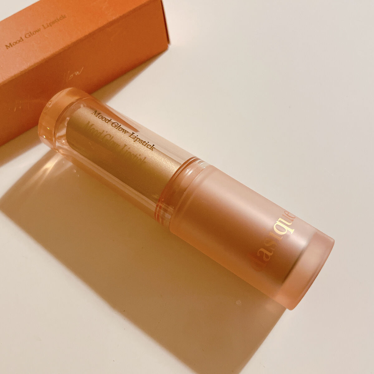 dasique ムードグロウリップスティックのクチコミ「とても気に入りました！

ナチュラルな色味ですが、ベースの唇の色をしっかりカバーしてくれます。.....」（1枚目）