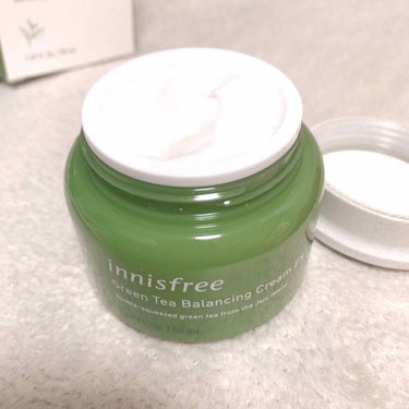 グリーンティー バランシングクリーム EX/innisfree/フェイスクリームを使ったクチコミ（2枚目）