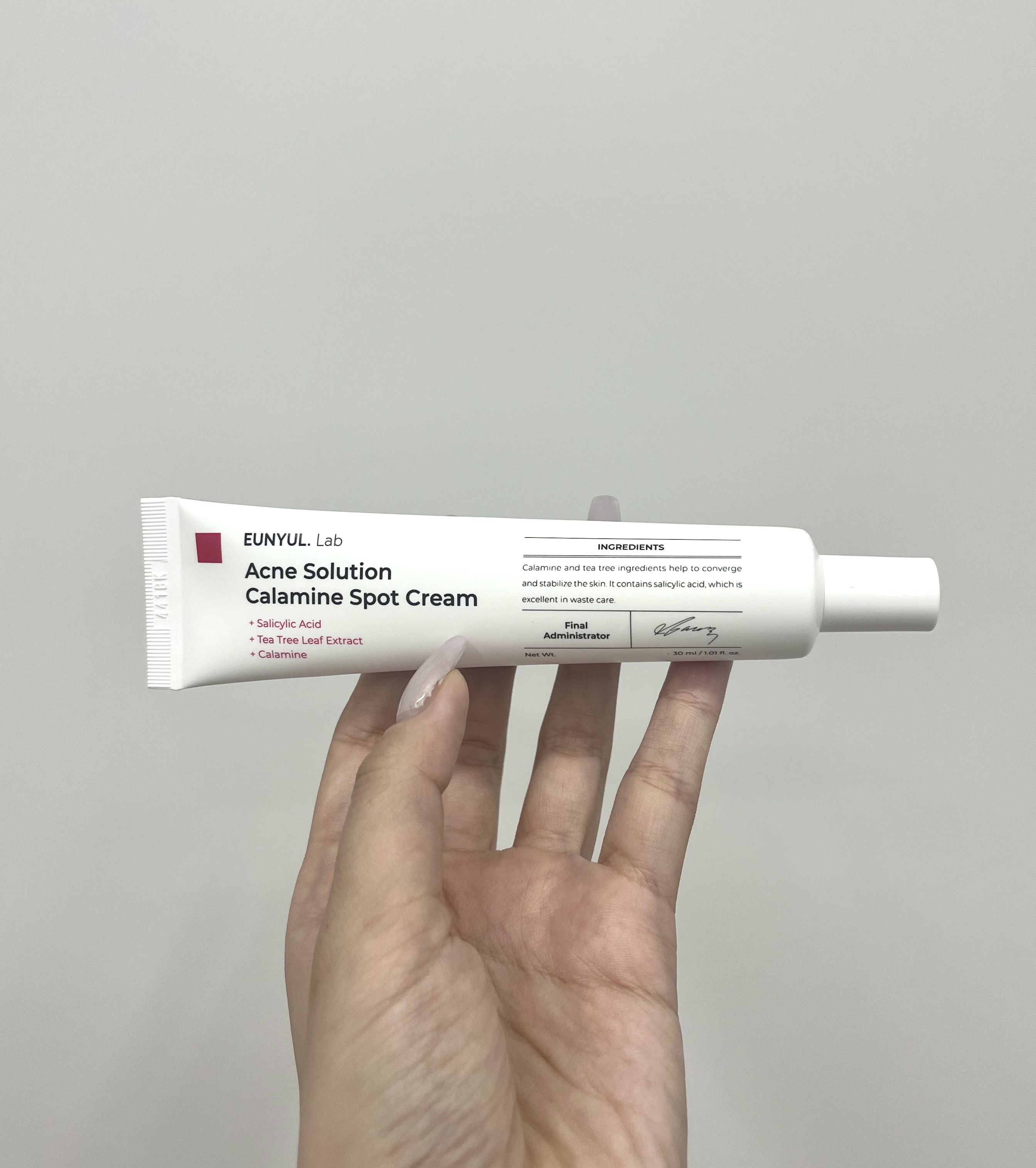 ラボアクネソリューションカラミンスポットクリーム/EUNYUL/フェイスクリームを使ったクチコミ（1枚目）