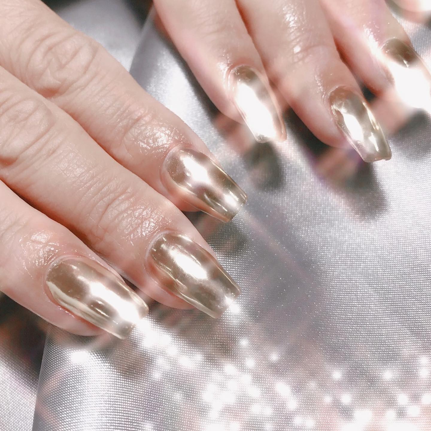 #ネイル,#ミラーネイルのネイルデザイン