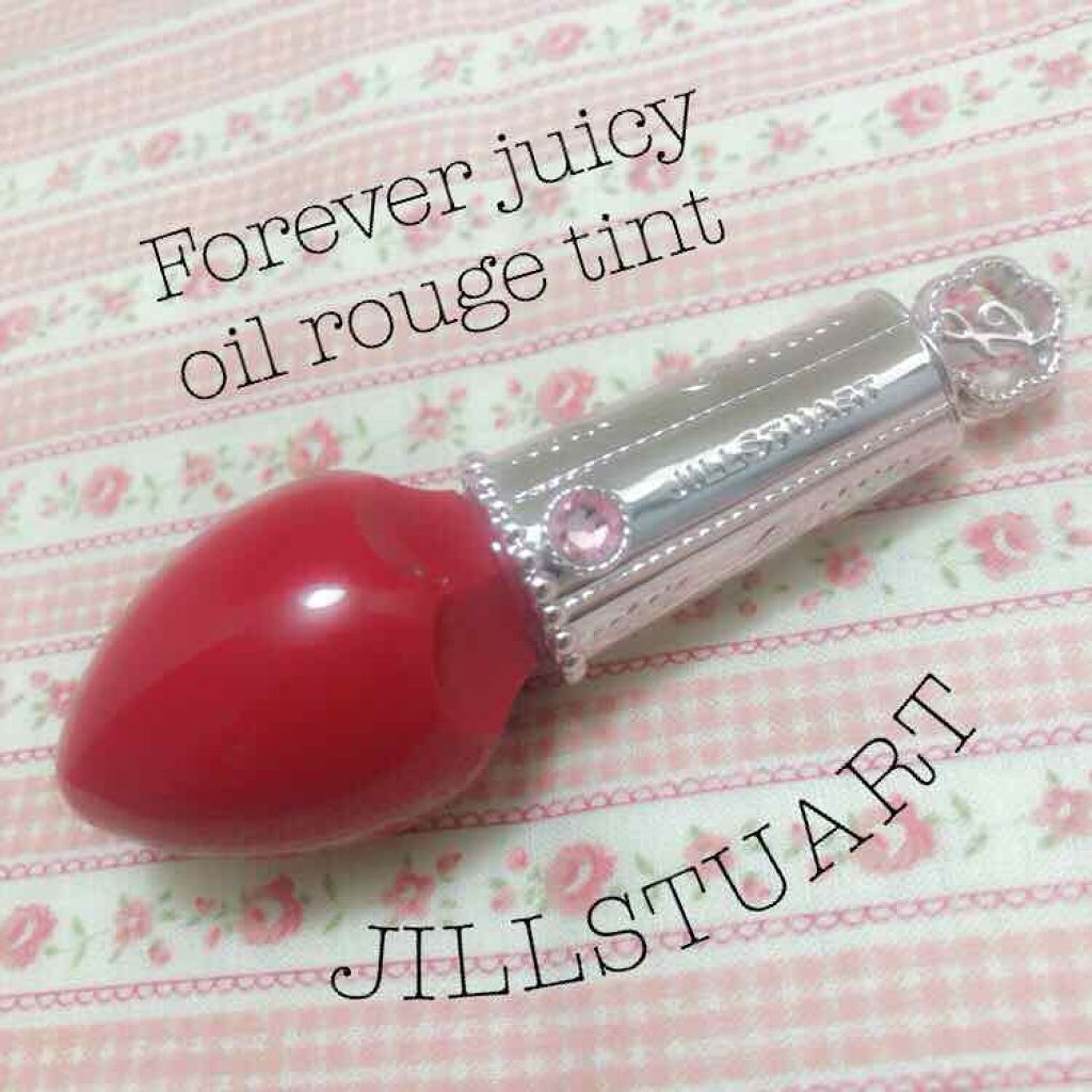 フォーエヴァージューシー オイルルージュ ティント 01 forbidden fruit/JILL STUART/リップティントを使ったクチコミ（1枚目）