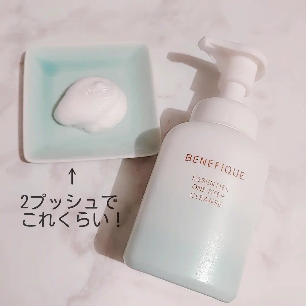 エッセンシャル ワンステップクレンズ/BENEFIQUE/泡洗顔を使ったクチコミ（2枚目）