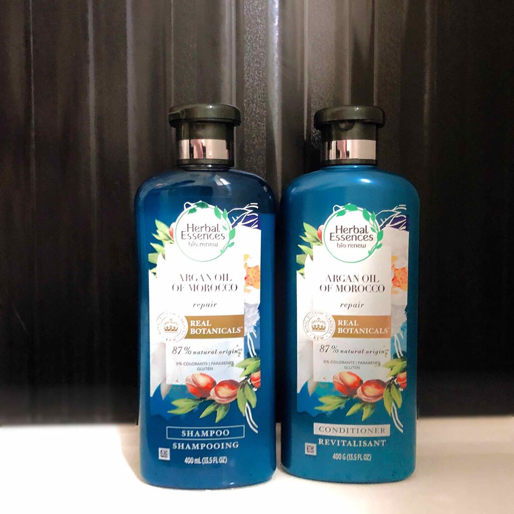 ビオリニュー モロッカンオイル シャンプー／コンディショナー/ハーバルエッセンス/市販シャンプーを使ったクチコミ（1枚目）