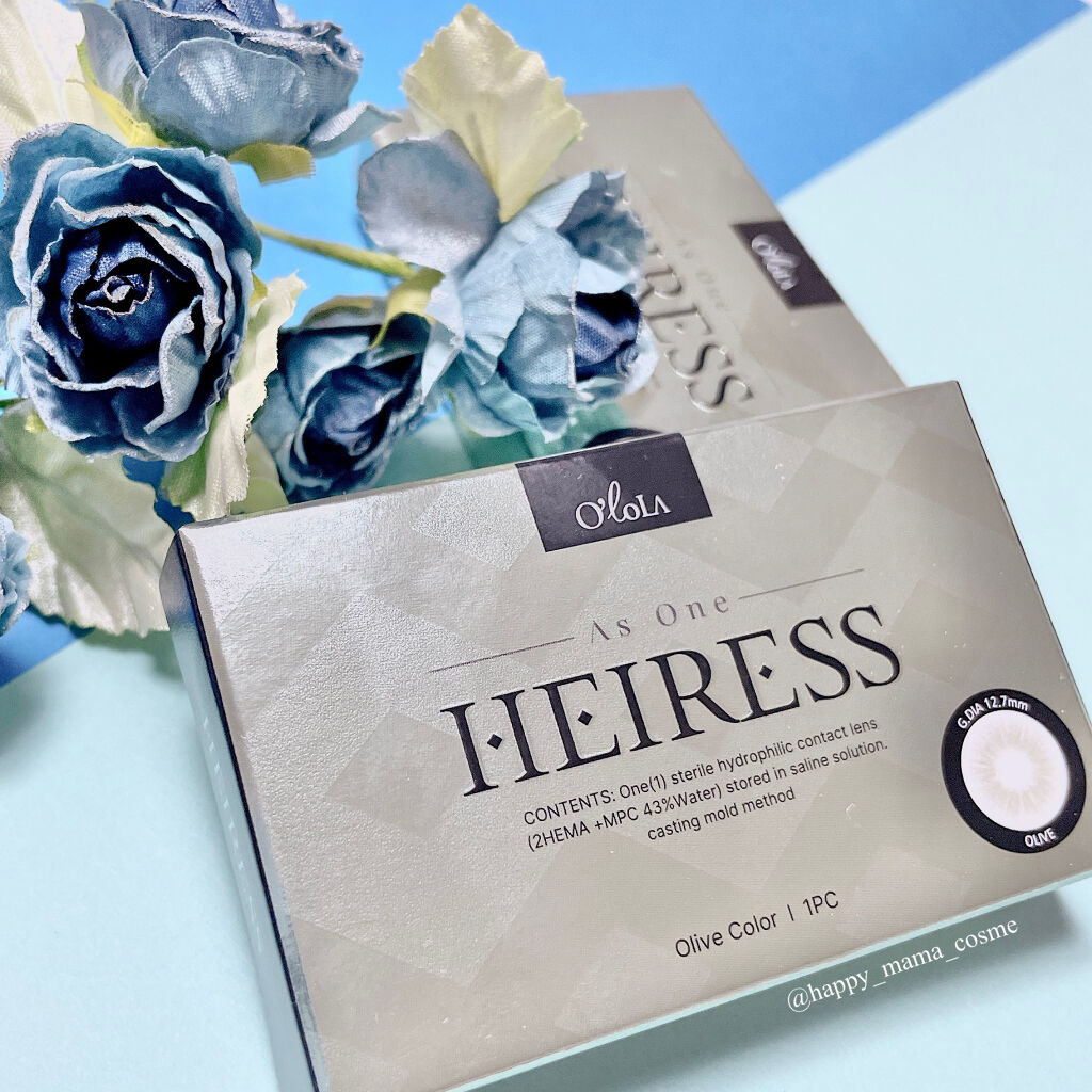 エアリス(Heiress)/OLOLA/カラーコンタクトレンズを使ったクチコミ（3枚目）