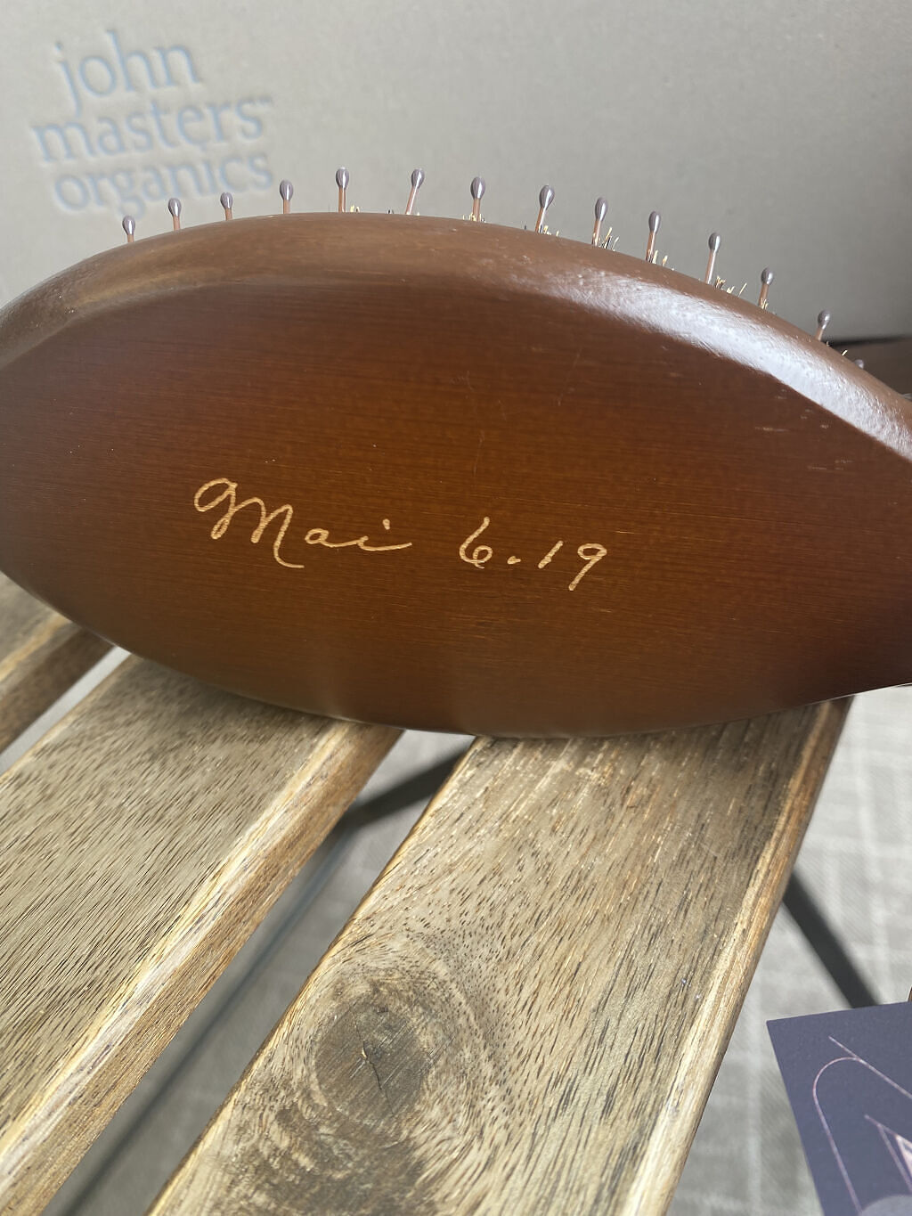 コンボパドルブラシ コンボパドルブラシ/john masters organics/ヘアブラシを使ったクチコミ（2枚目）