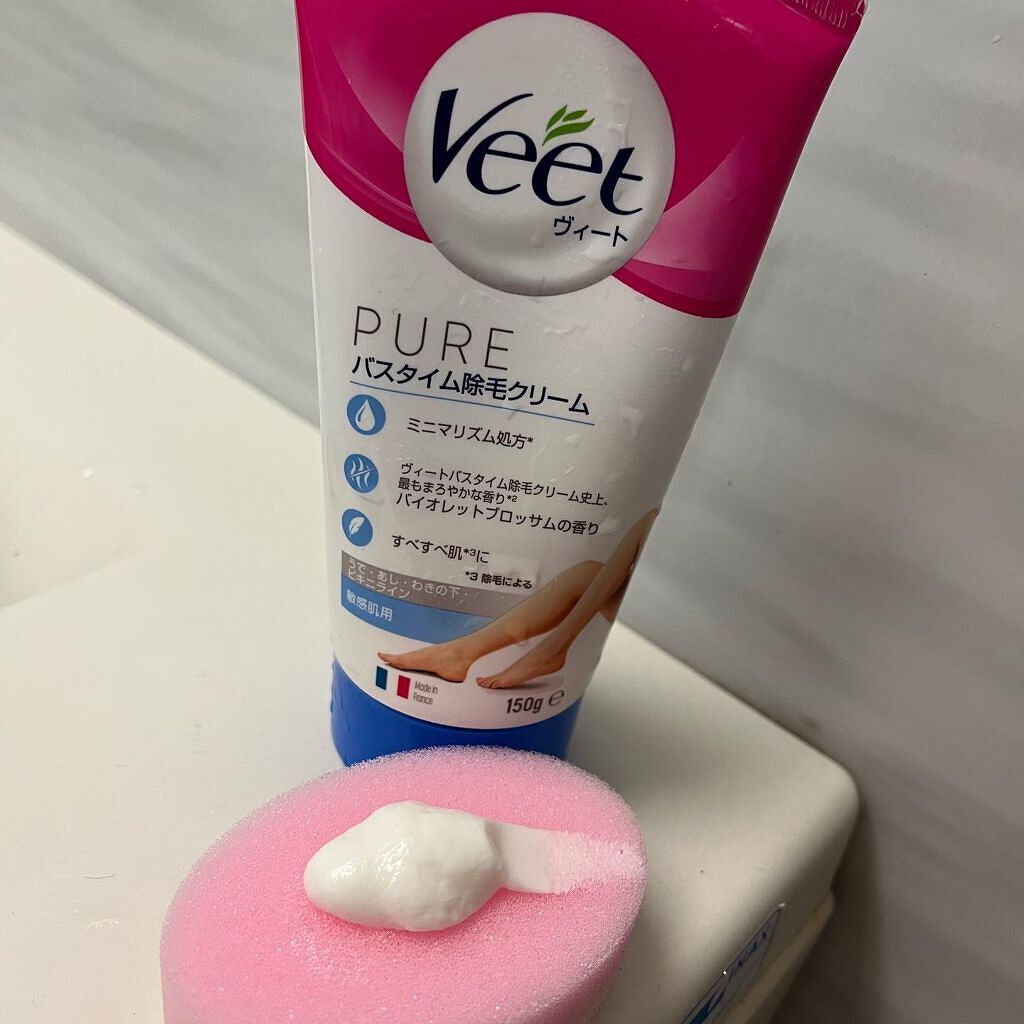 ヴィート ピュアバスタイム除毛クリーム 敏感肌用/Veet/除毛クリームを使ったクチコミ(3枚目)