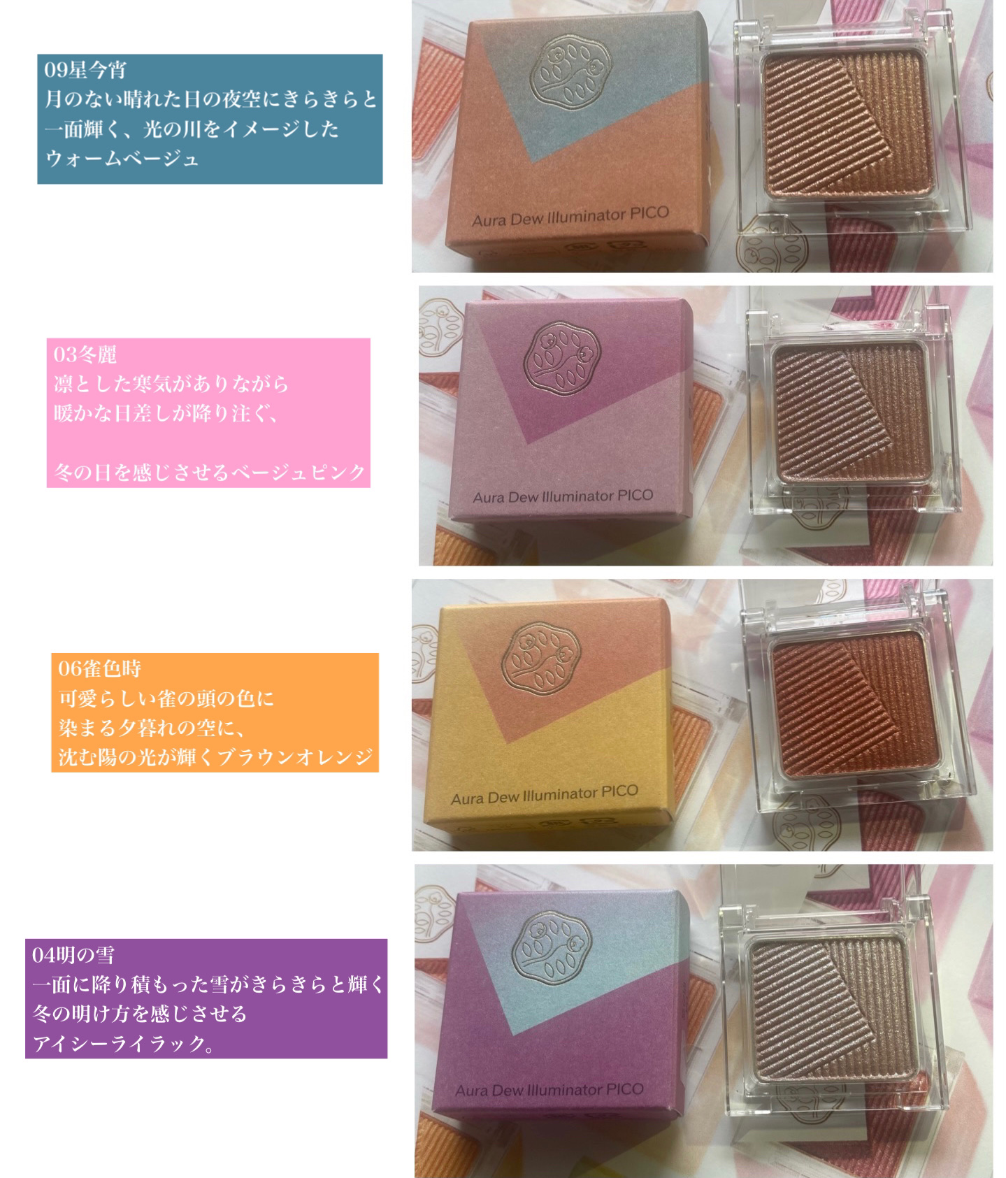 オーラデュウ プリズム イルミネーター ピコ/SHISEIDO/単色アイシャドウを使ったクチコミ（2枚目）