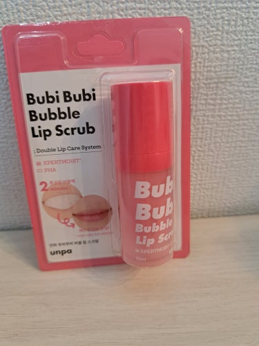 unpa ブビブビ バブルリップスクラブのクチコミ「Bubi Bubi Bubble Lip Scrub
✼••┈┈••✼••┈┈••✼••┈┈•.....」（1枚目）