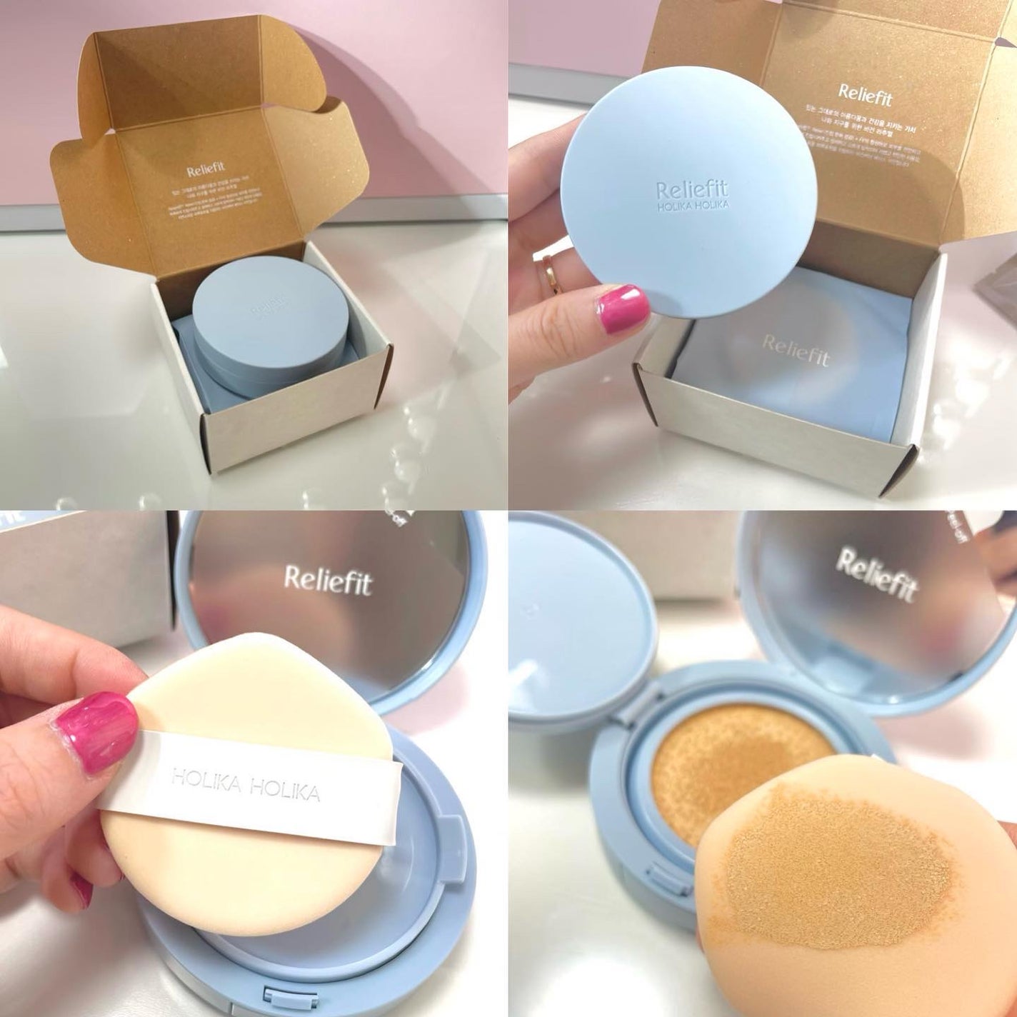 RELIFIT シカステイクッション/HOLIKA HOLIKA/クッションファンデーションを使ったクチコミ(3枚目)