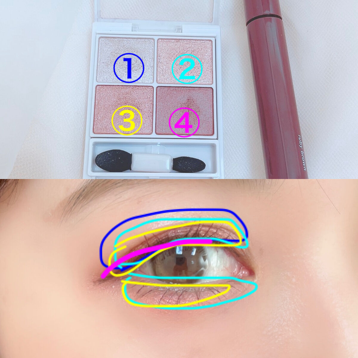 シルキースフレアイズ/キャンメイク/アイシャドウパレットを使ったクチコミ（3枚目）