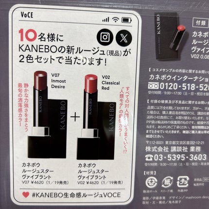 ルージュスターヴァイブラント/KANEBO/口紅を使ったクチコミ(5枚目)