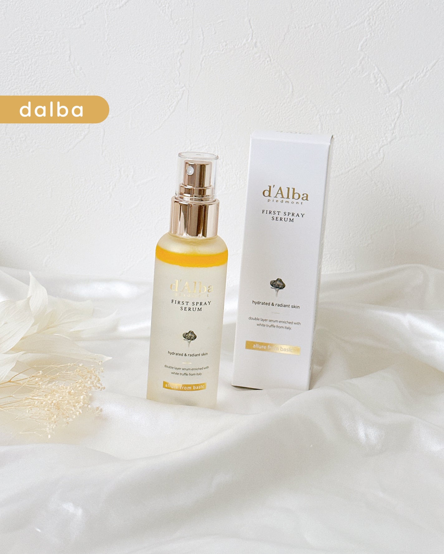 ダルバ ホワイトトリュフファーストスプレーセラム/ダルバ/ミスト状化粧水を使ったクチコミ(1枚目)